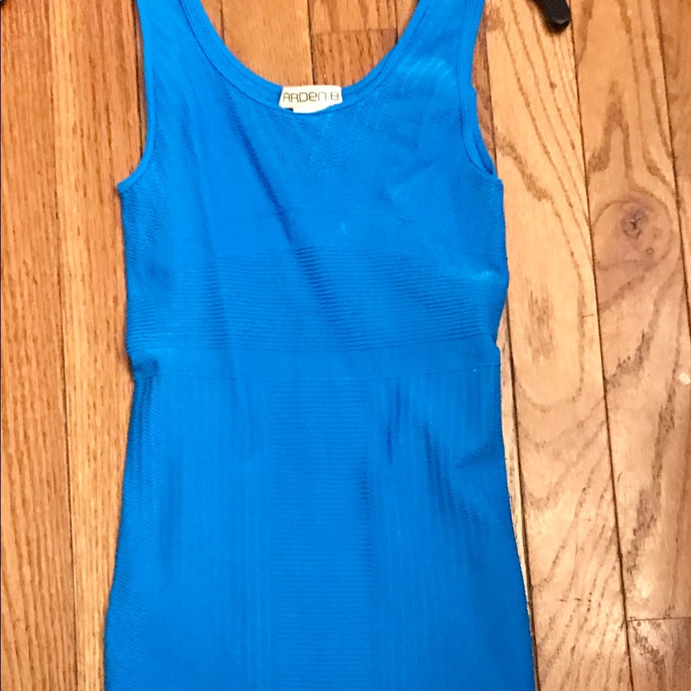 Blue stretchy form fitting dress size XS/S